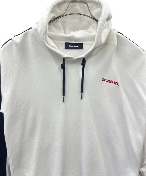 DIESEL（ディーゼル）DIESEL (ディーゼル) DIESEL　パーカー ホワイト サイズ:Sの古着・服飾アイテム
