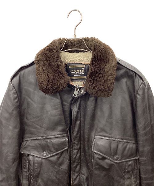 cooper（クーパー）COOPER (クーパー) フライトジャケット ブラウン サイズ:44の古着・服飾アイテム