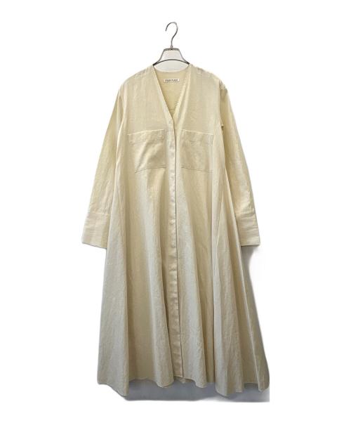 R'IAM-Plage（リアムプラージュ）R'IAM-Plage (リアムプラージュ) R'IAM-PLAGE ノーカラーコート アイボリー サイズ:36の古着・服飾アイテム