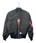ALPHAアルファ）の古着「ALPHA  MA-1ジャケット」｜ブラック