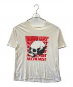 ALCHEMISTアルケミスト）の古着「ALCHEMIST クラッシュ加工Tシャツ」｜アイボリー