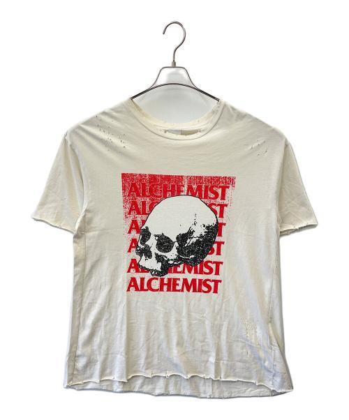 ALCHEMIST（アルケミスト）ALCHEMIST (アルケミスト) ALCHEMIST クラッシュ加工Tシャツ アイボリー サイズ:XLの古着・服飾アイテム