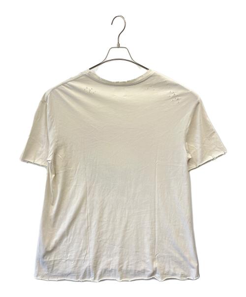 ALCHEMIST（アルケミスト）ALCHEMIST (アルケミスト) ALCHEMIST クラッシュ加工Tシャツ アイボリー サイズ:XLの古着・服飾アイテム