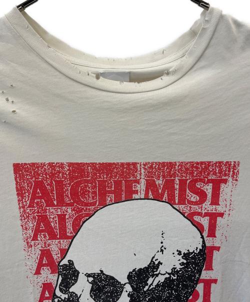ALCHEMIST（アルケミスト）ALCHEMIST (アルケミスト) ALCHEMIST クラッシュ加工Tシャツ アイボリー サイズ:XLの古着・服飾アイテム