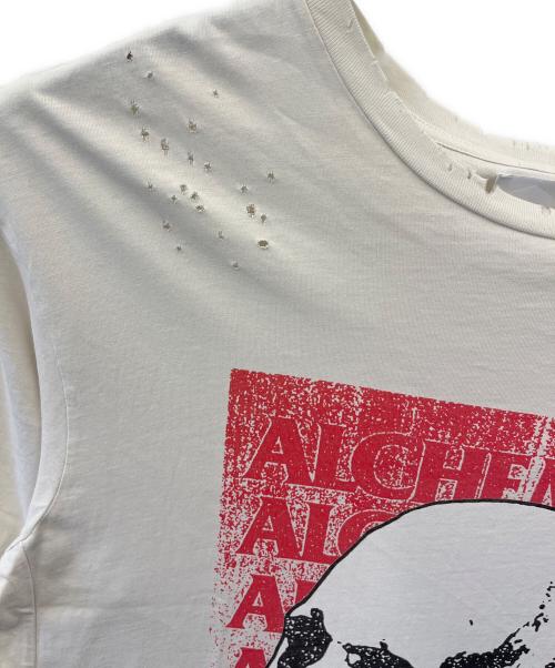 ALCHEMIST（アルケミスト）ALCHEMIST (アルケミスト) ALCHEMIST クラッシュ加工Tシャツ アイボリー サイズ:XLの古着・服飾アイテム