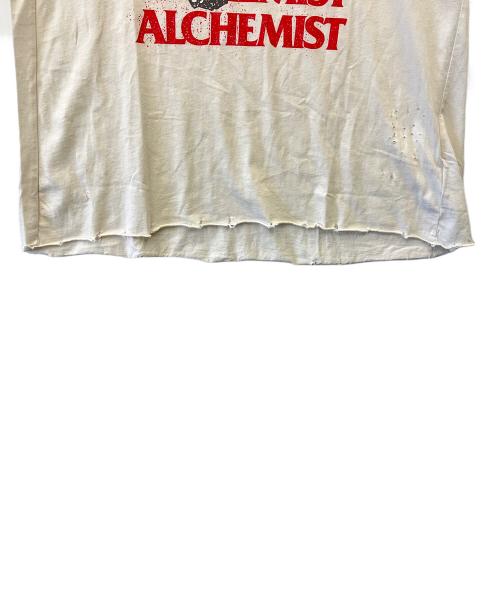ALCHEMIST（アルケミスト）ALCHEMIST (アルケミスト) ALCHEMIST クラッシュ加工Tシャツ アイボリー サイズ:XLの古着・服飾アイテム