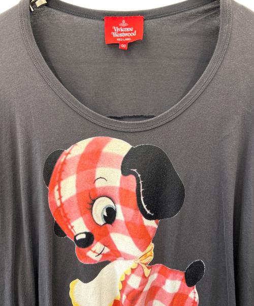 Vivienne Westwood（ヴィヴィアンウエストウッド）Vivienne Westwood (ヴィヴィアンウエストウッド) ギンガムパピーカットソー グレー サイズ:00の古着・服飾アイテム