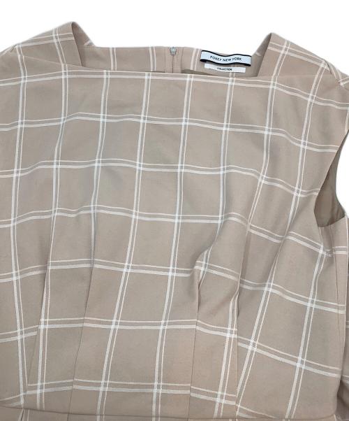 FOXEY NEWYORK（フォクシーニューヨーク）FOXEY NEWYORK (フォクシーニューヨーク) ノースリーブワンピース ピンク サイズ:40の古着・服飾アイテム