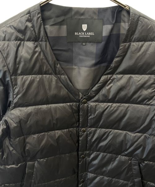 BLACK LABEL CRESTBRIDGE（ブラックレーベル クレストブリッジ）BLACK LABEL CRESTBRIDGE (ブラックレーベル クレストブリッジ) ミリタリーマウンテンパーカー ブラック サイズ:LLの古着・服飾アイテム