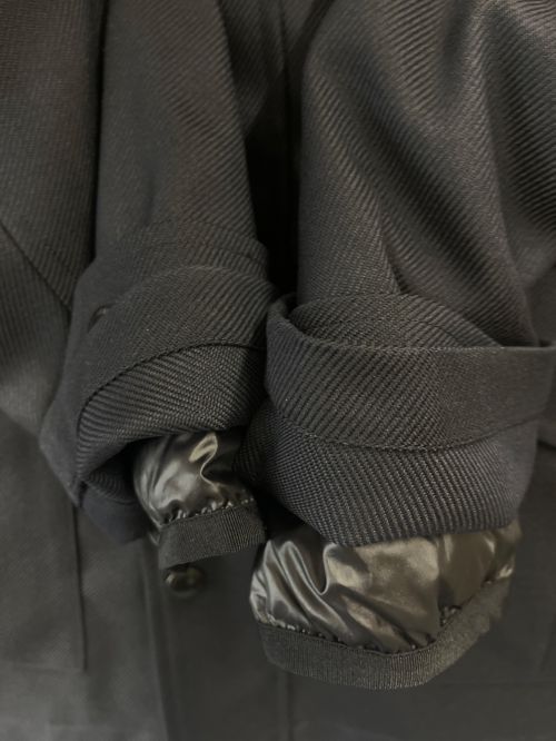 BLACK LABEL CRESTBRIDGE（ブラックレーベル クレストブリッジ）BLACK LABEL CRESTBRIDGE (ブラックレーベル クレストブリッジ) ミリタリーマウンテンパーカー ブラック サイズ:LLの古着・服飾アイテム