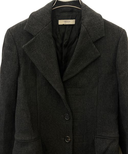 PRADA（プラダ）PRADA (プラダ) コート ブラック サイズ:38の古着・服飾アイテム