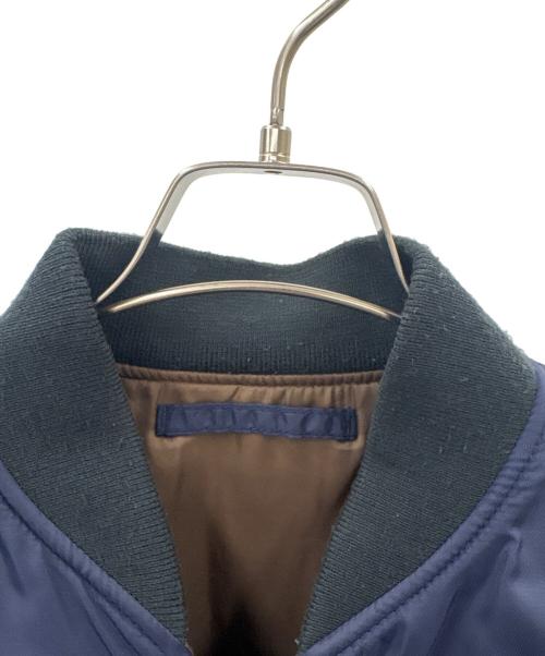 HOUSTON（ヒューストン）HOUSTON (ヒューストン) HOUSTON　リバーシブルMA-1ジャケット ネイビー×ブラウン サイズ:Ｍの古着・服飾アイテム