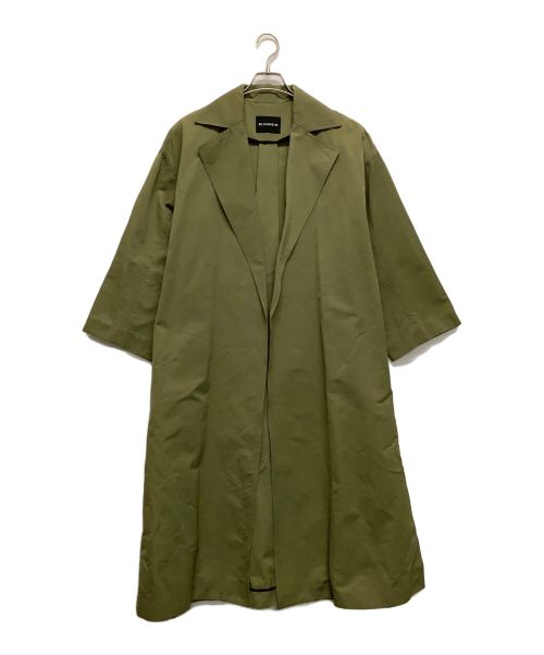 BLENHEIM（ブレンヘイム）BLENHEIM (ブレンヘイム) オーバーサイズスリットトレンチコート グリーン サイズ:Sの古着・服飾アイテム