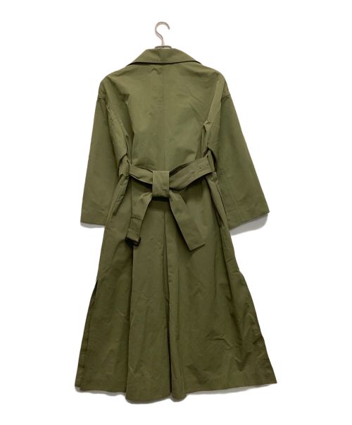 BLENHEIM（ブレンヘイム）BLENHEIM (ブレンヘイム) オーバーサイズスリットトレンチコート グリーン サイズ:Sの古着・服飾アイテム