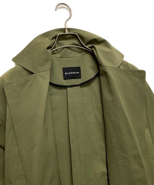 BLENHEIM（ブレンヘイム）BLENHEIM (ブレンヘイム) オーバーサイズスリットトレンチコート グリーン サイズ:Sの古着・服飾アイテム