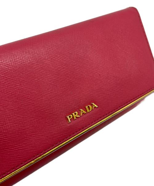 PRADA（プラダ）PRADA (プラダ) PRADA　1M1132　長財布 ピンクの古着・服飾アイテム