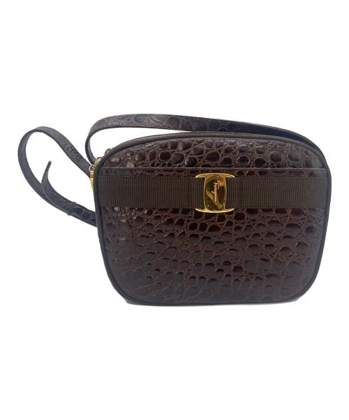 Salvatore Ferragamo（サルヴァトーレ フェラガモ）Salvatore Ferragamo (サルヴァトーレ フェラガモ) ショルダーバッグ ブラウンの古着・服飾アイテム