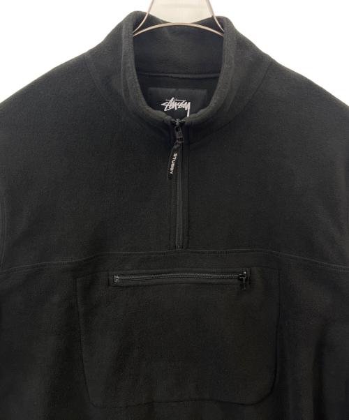 stussy（ステューシー）stussy (ステューシー) stussy　ハーフジップフリース ブラック サイズ:XLの古着・服飾アイテム