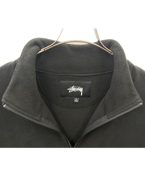 stussy（ステューシー）stussy (ステューシー) stussy　ハーフジップフリース ブラック サイズ:XLの古着・服飾アイテム