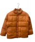 BOSS（ボス）の古着「レザーダウンジャケット」｜オレンジ