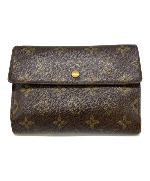 LOUIS VUITTON（ルイ ヴィトン）LOUIS VUITTON (ルイ ヴィトン) ポルトトレゾール エテュイパピエ　モノグラム　M61202　3つ折り財布 ブラウンの古着・服飾アイテム