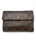 LOUIS VUITTON（ルイ ヴィトン）の古着「ポルトトレゾール エテュイパピエ　モノグラム　M61202　3つ折り財布」｜ブラウン