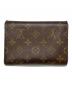 LOUIS VUITTON (ルイ ヴィトン) ポルトトレゾール エテュイパピエ　モノグラム　M61202　3つ折り財布 ブラウン：8000円