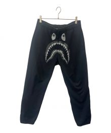 A BATHING APE（ア ベイシング エイプ）の古着「シャークスウェットパンツ」｜ブラック