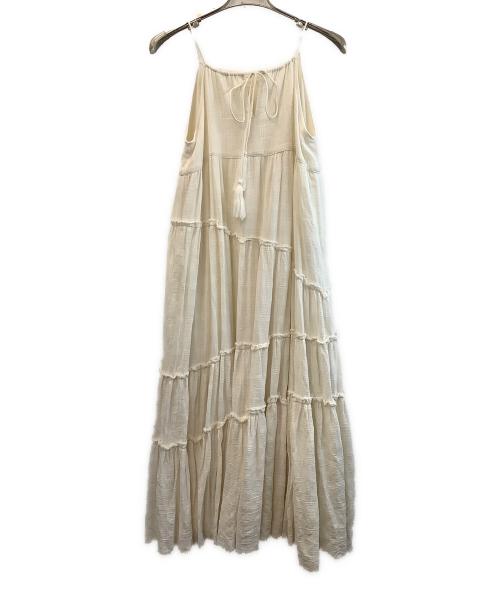 freada（フリーダ）freada (フリーダ) キャミソールワンピース ホワイト サイズ:Fの古着・服飾アイテム