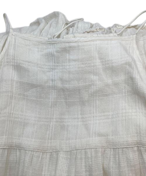 freada（フリーダ）freada (フリーダ) キャミソールワンピース ホワイト サイズ:Fの古着・服飾アイテム