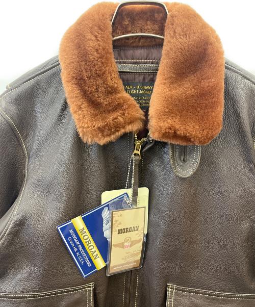 MORGAN PRODUCTS（モーガン プロダクツ）MORGAN PRODUCTS (モーガン プロダクツ) G-1フライトジャケット ブラウン サイズ:38の古着・服飾アイテム