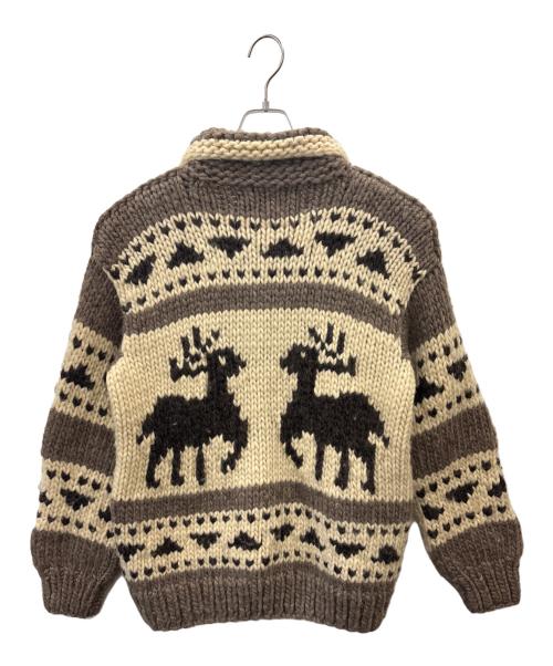 KANATA（カナタ）KANATA (カナタ) KANATA　カウチンニットカーディガン ベージュ サイズ:不明の古着・服飾アイテム