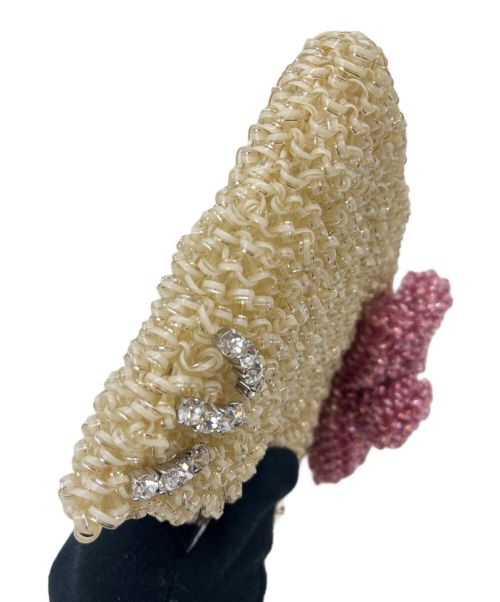 ANTEPRIMA（アンテプリマ）ANTEPRIMA (アンテプリマ) HELLO KITTY (ハローキティ) ワイヤーポーチ アイボリー×ピンクの古着・服飾アイテム