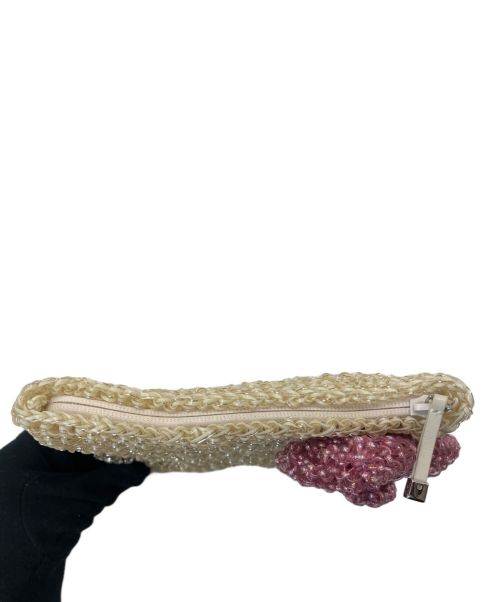 ANTEPRIMA（アンテプリマ）ANTEPRIMA (アンテプリマ) HELLO KITTY (ハローキティ) ワイヤーポーチ アイボリー×ピンクの古着・服飾アイテム