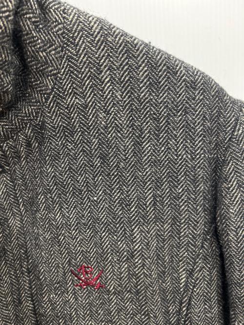 R.J.B（アールジェイビー）R.J.B (アールジェイビー) ウールスタンドカラーコート ブラック サイズ:Lの古着・服飾アイテム