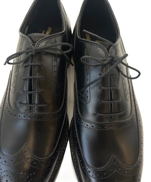 JOHNSTON&MURPHY（ジョンストン＆マーフィー）JOHNSTON&MURPHY (ジョンストン＆マーフィー) ドレスシューズ ブラック サイズ:8の古着・服飾アイテム