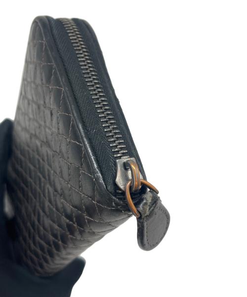 BOTTEGA VENETA（ボッテガベネタ）BOTTEGA VENETA (ボッテガベネタ) BOTTEGA VENETA　ラウンドファスナー財布 ブラックの古着・服飾アイテム