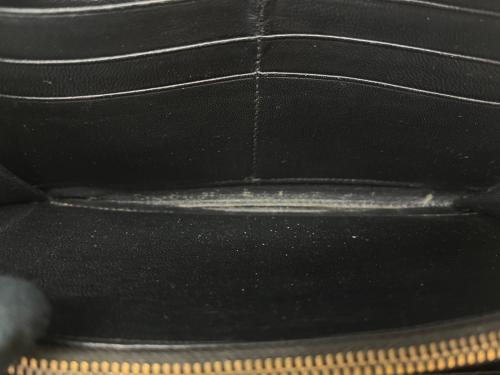 BOTTEGA VENETA（ボッテガベネタ）BOTTEGA VENETA (ボッテガベネタ) BOTTEGA VENETA　ラウンドファスナー財布 ブラックの古着・服飾アイテム