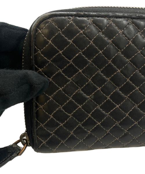 BOTTEGA VENETA（ボッテガベネタ）BOTTEGA VENETA (ボッテガベネタ) BOTTEGA VENETA　ラウンドファスナー財布 ブラックの古着・服飾アイテム
