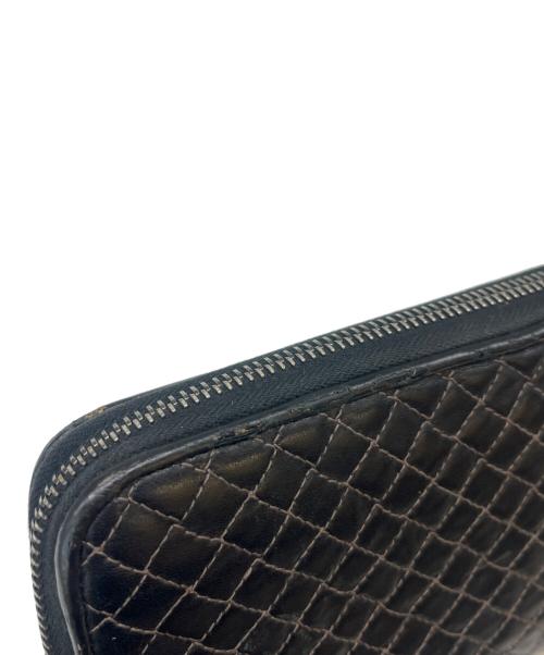 BOTTEGA VENETA（ボッテガベネタ）BOTTEGA VENETA (ボッテガベネタ) BOTTEGA VENETA　ラウンドファスナー財布 ブラックの古着・服飾アイテム