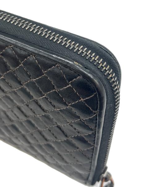BOTTEGA VENETA（ボッテガベネタ）BOTTEGA VENETA (ボッテガベネタ) BOTTEGA VENETA　ラウンドファスナー財布 ブラックの古着・服飾アイテム