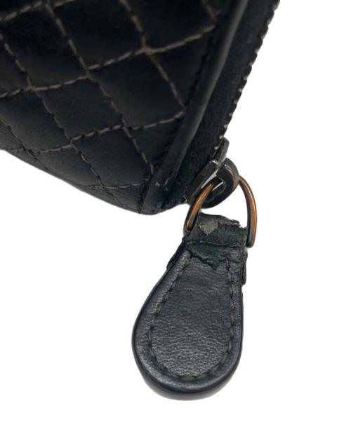 BOTTEGA VENETA（ボッテガベネタ）BOTTEGA VENETA (ボッテガベネタ) BOTTEGA VENETA　ラウンドファスナー財布 ブラックの古着・服飾アイテム