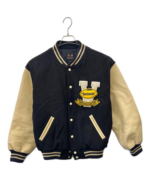 VAN（ヴァン）VAN (ヴァン) スタジャン ベージュ×ネイビー サイズ:LLの古着・服飾アイテム