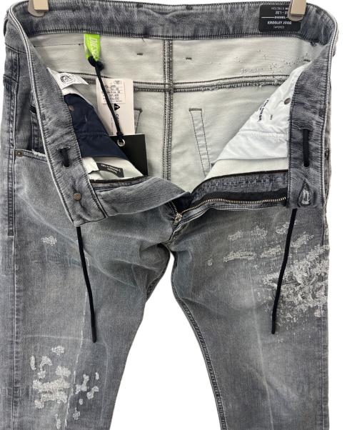 DIESEL（ディーゼル）DIESEL (ディーゼル) ダメージ加工デニムパンツ ブラック サイズ:W32 L32の古着・服飾アイテム