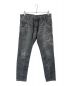 DIESEL（ディーゼル）の古着「ダメージ加工デニムパンツ」｜ブラック