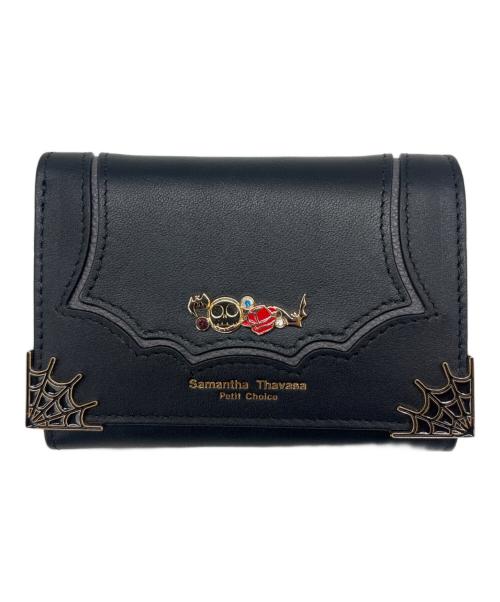 Samantha Thavasa（サマンサタバサ）Samantha Thavasa (サマンサタバサ) DISNEY (ディズニー) Disney　ナイトメアービフォアクリスマス　3つ折り財布 ブラックの古着・服飾アイテム