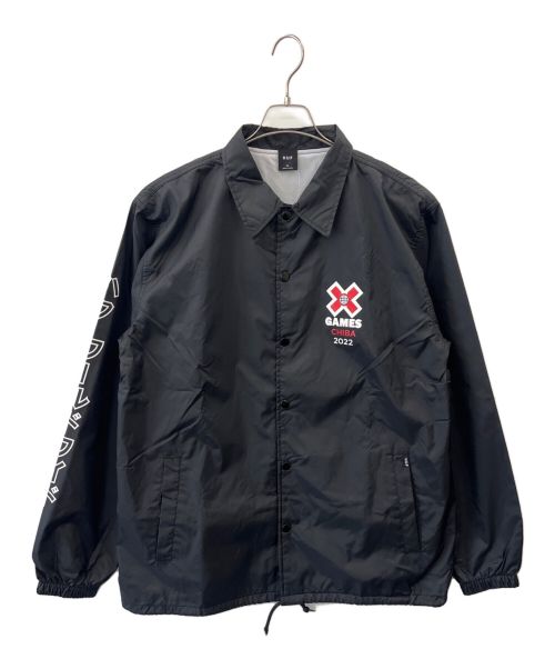 HUF（ハフ）HUF (ハフ) コーチジャケット ブラック サイズ:XLの古着・服飾アイテム
