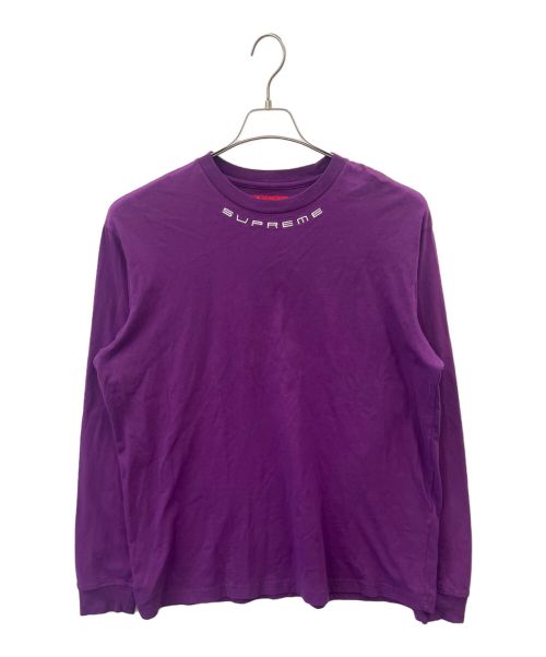 SUPREME（シュプリーム）Supreme (シュプリーム) カットソー パープル サイズ:Mの古着・服飾アイテム