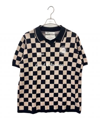 中古・古着通販】DAIRIKU (ダイリク) ニットポロシャツ ブラック