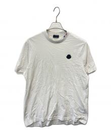 MONCLER（モンクレール）の古着「モックネックロゴカットソー」｜ホワイト